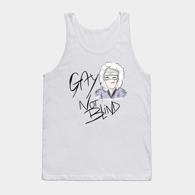 Gay, not blind v.1 Tank Top by ManuLuce